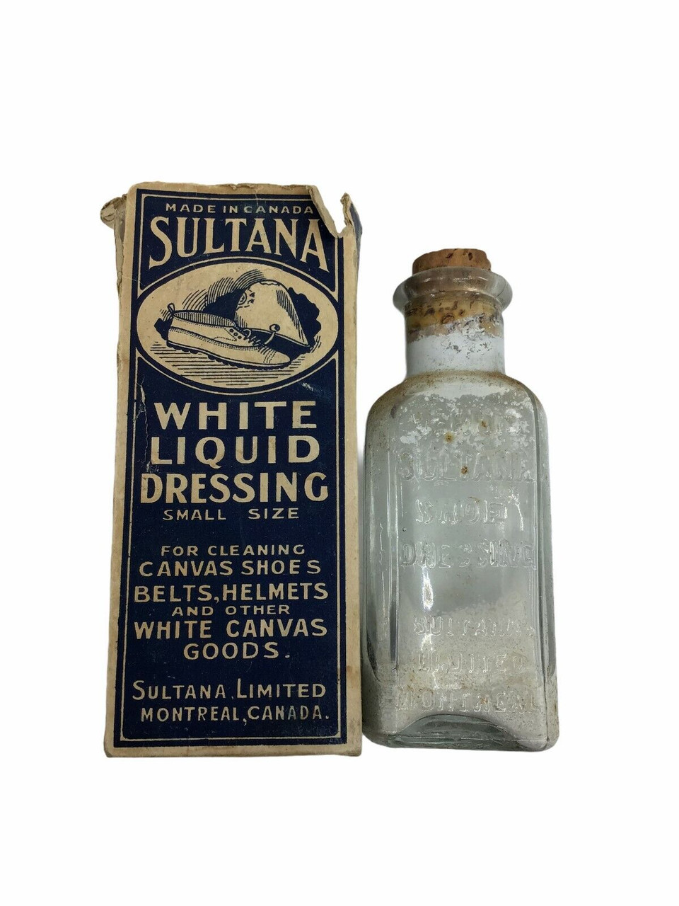 Boer War Era Canadian White Liquid Dressing & Box Canvas Belt Helmet Boer War Era Canadian White Liquid Dressing & Box Canvas Belt Helmet