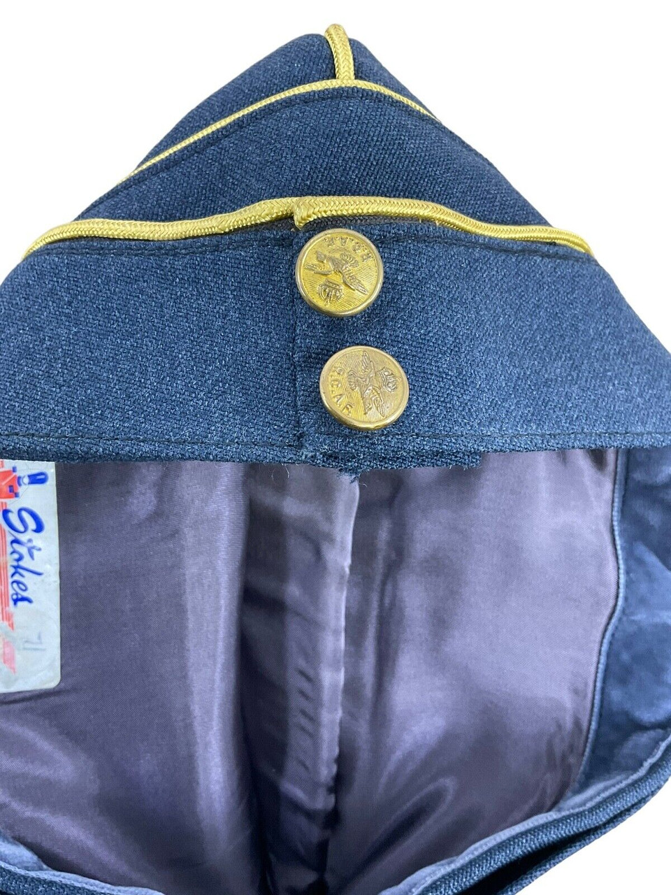 Canadian RCAF Air Marshall Officers Side Cap Stokes Size 7 1/4 Canadian RCAF Air Marshall Officers Side Cap Stokes Size 7 1/4