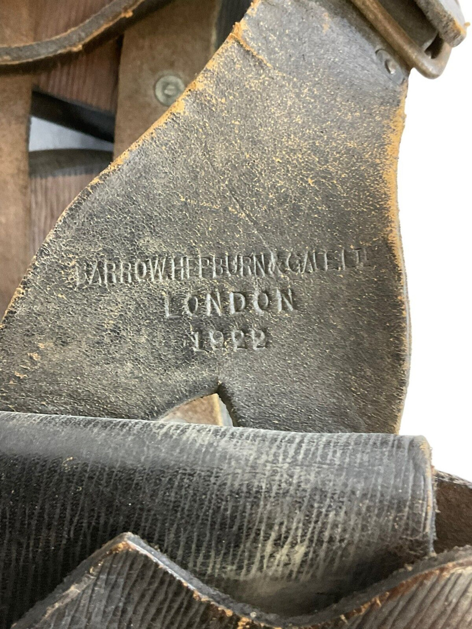 British Cavalry 1922 Dated 5 Pouch Leather Bandoleer British Cavalry 1922 Dated 5 Pouch Leather Bandoleer