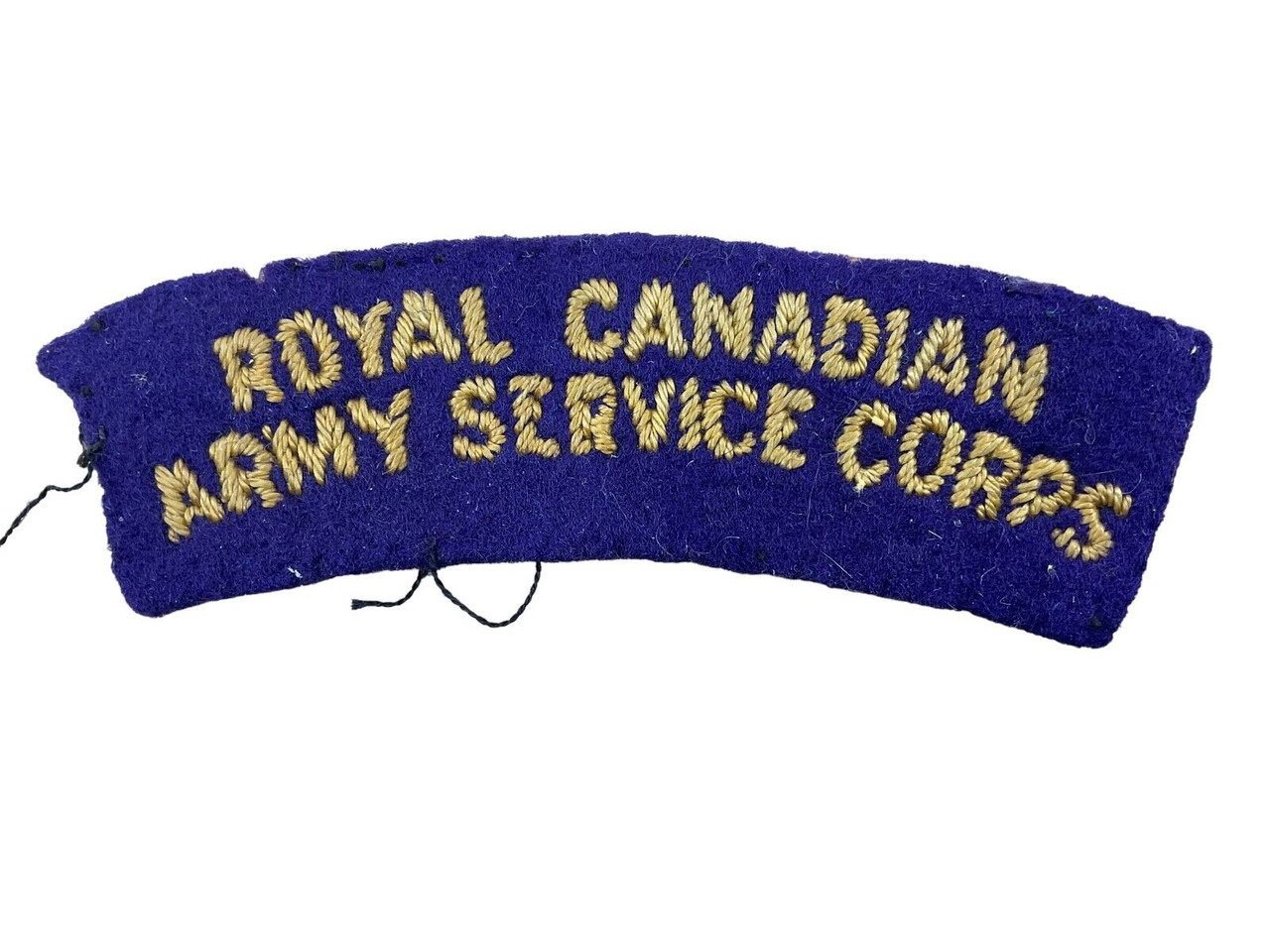 WW2 Canadian RCASC Service Corps Cloth Shoulder Title Insignia WW2 Canadian RCASC Service Corps Cloth Shoulder Title Insignia