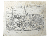 WW1 Canadian CEF Niagara Militia St Julien Anniversary Ball Invitation Card