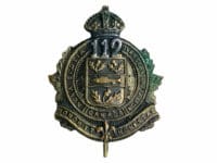 WW1 Canadian CEF 112th Battalion Officers Collar Insignia Single WW1 Canadian CEF 112th Battalion Officers Collar Insignia Single