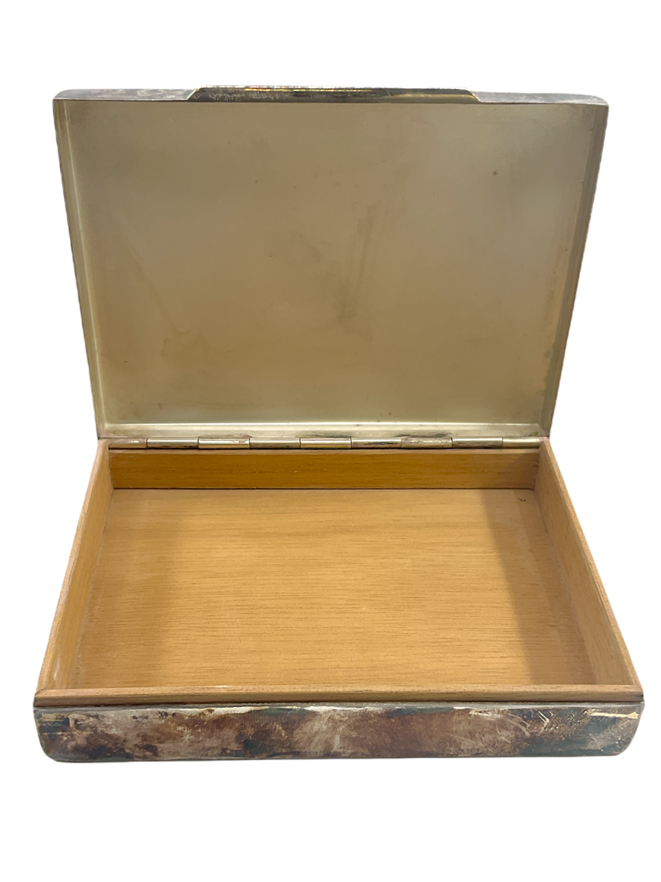 Canadian Germany Tour Souvenir 1963-66 Maj Bates Named Cigarette Plated Box Canadian Germany Tour Souvenir 1963-66 Maj Bates Named Cigarette Plated Box