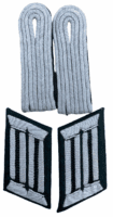 WW2 German Pioneer Officers Lieutenant Shoulder Boards and Collars Pair