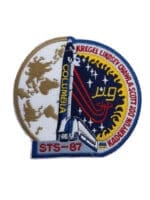 US NASA Space Shuttle Kregel Lindsey Chawla Scott Columbia STS-87 Patch