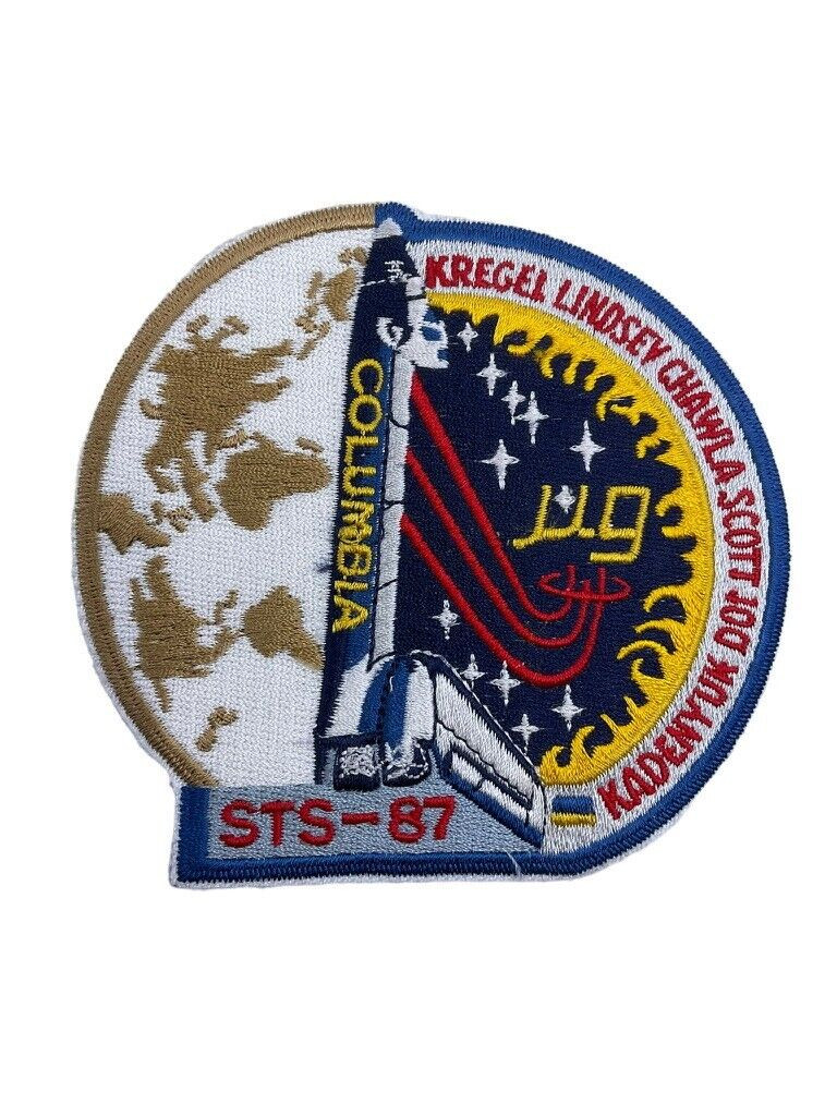 US NASA Space Shuttle Kregel Lindsey Chawla Scott Columbia STS-87 Patch US NASA Space Shuttle Kregel Lindsey Chawla Scott Columbia STS-87 Patch