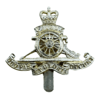 British Royal Artillery Staybrite Side Cap Beret Badge British Royal Artillery Staybrite Side Cap Beret Badge