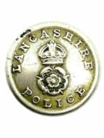 British Lancashire Police Medium Size Pocket Button Vintage