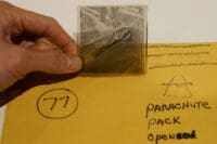 WW2 British Airborne Para Parachute Pack Opened Original Negative #77