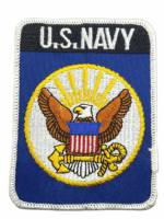 US Navy USN Jacket Patch Vintage 4 x 3 Inch