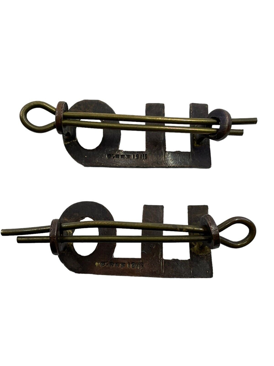 WW1 Canadian CEF 110th Shoulder No. Insignia Pair WW1 Canadian CEF 110th Shoulder No. Insignia Pair