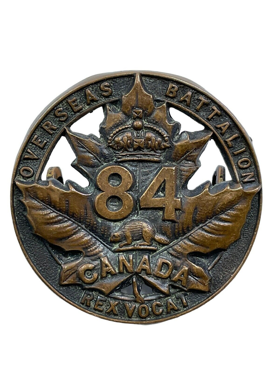 WW1 Canadian CEF 84th Battalion Cap Badge WW1 Canadian CEF 84th Battalion Cap Badge