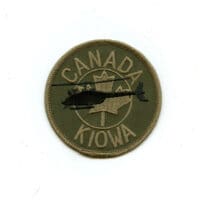RCAF CAF Canadian Kiowa Helicopter OD Crest Patch