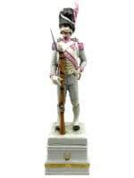 Napoleonic Netherlands Hollandais Grenadier Porcelain Figure 12 Inches