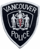 Canadian British Columbia Vancouver White Border Police Patch