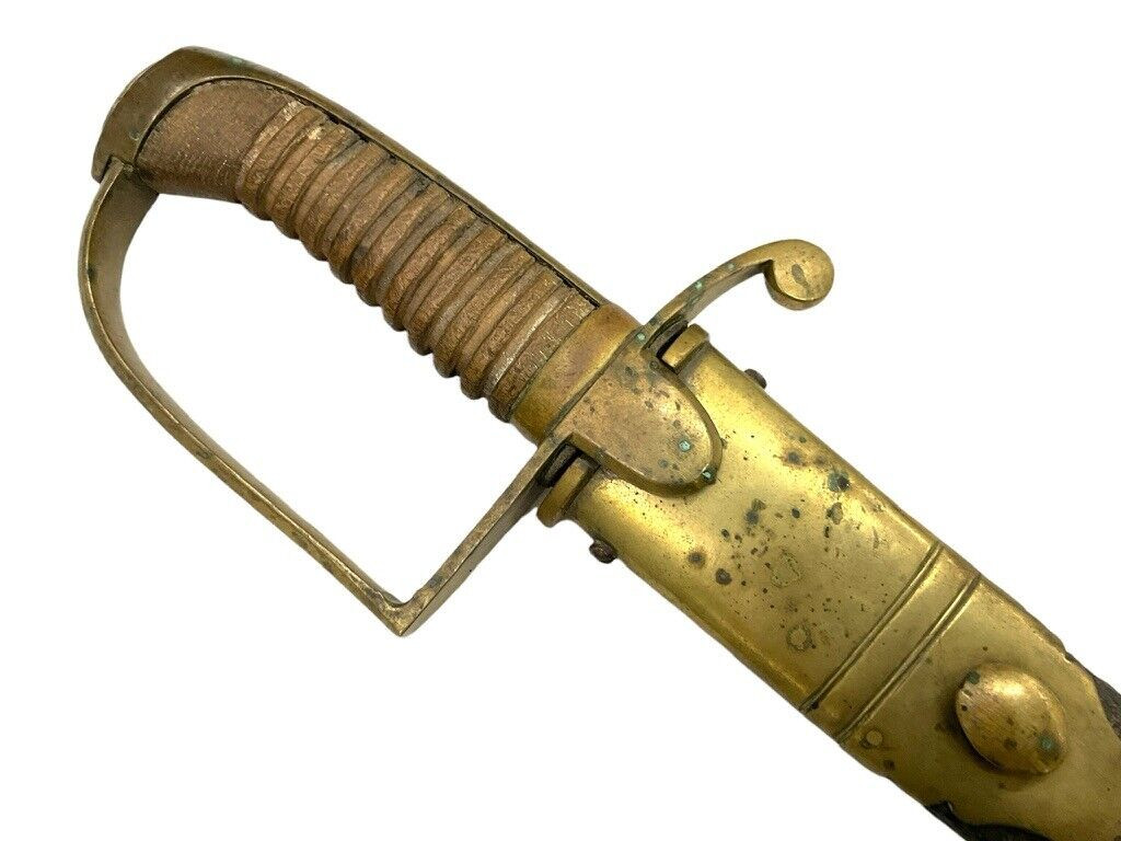 British Victorian Artillery Hanger Sword with Scabbard British Victorian Artillery Hanger Sword with Scabbard