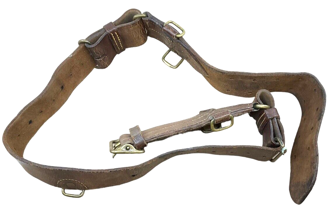 WW1 Canadian CEF 1916 Pattern Leather Waist Belt 1916 Dated C Broad Arrow Large WW1 Canadian CEF 1916 Pattern Leather Waist Belt 1916 Dated C Broad Arrow Large