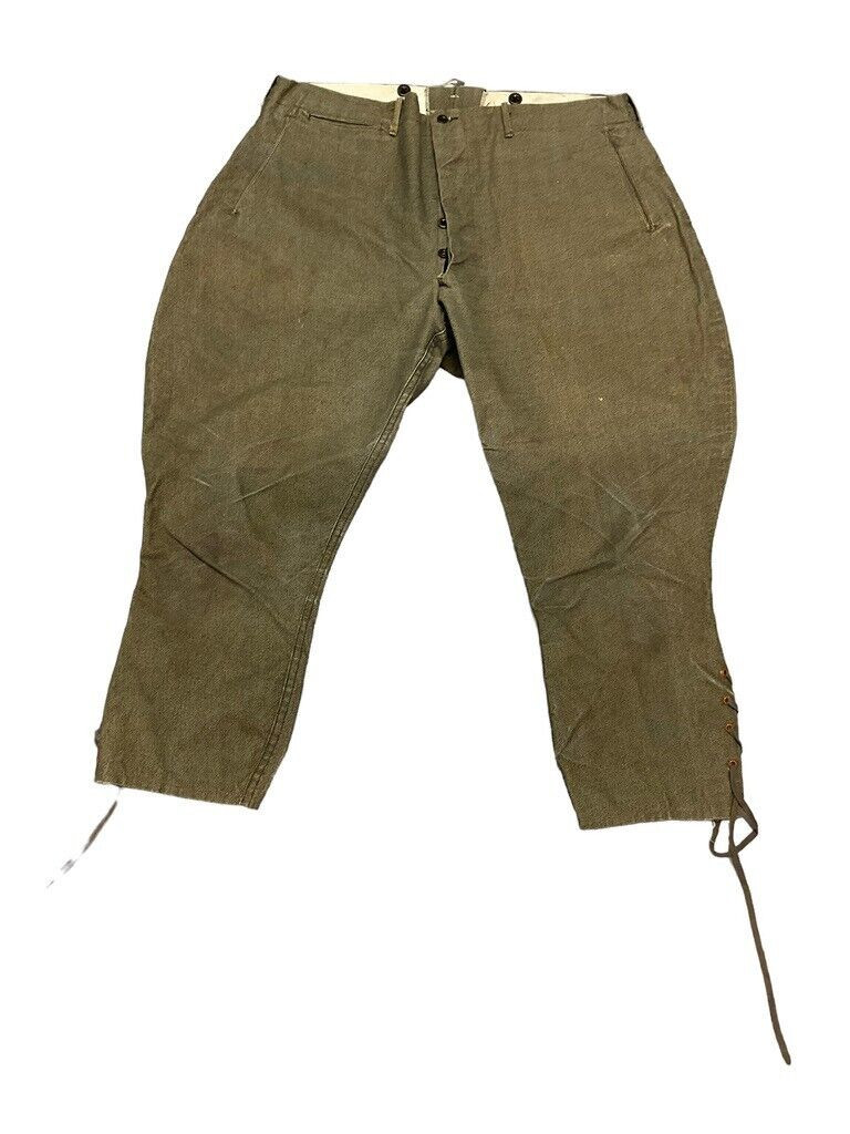WW1 Canadian Army CEF Denim Riding Breeches Pants Trousers Size 36 Waist WW1 Canadian Army CEF Denim Riding Breeches Pants Trousers Size 36 Waist