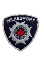 Canadian Wilkesport Ontario Fire Service Department White Border Patch