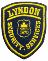 Canadian Lyndon Security Services Yellow Edge Police Patch