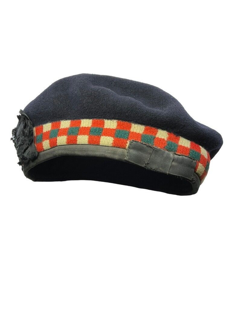 Canadian Highland Light Infantry HLI Diced Balmoral Size 7 1/4 Canadian Highland Light Infantry HLI Diced Balmoral Size 7 1/4