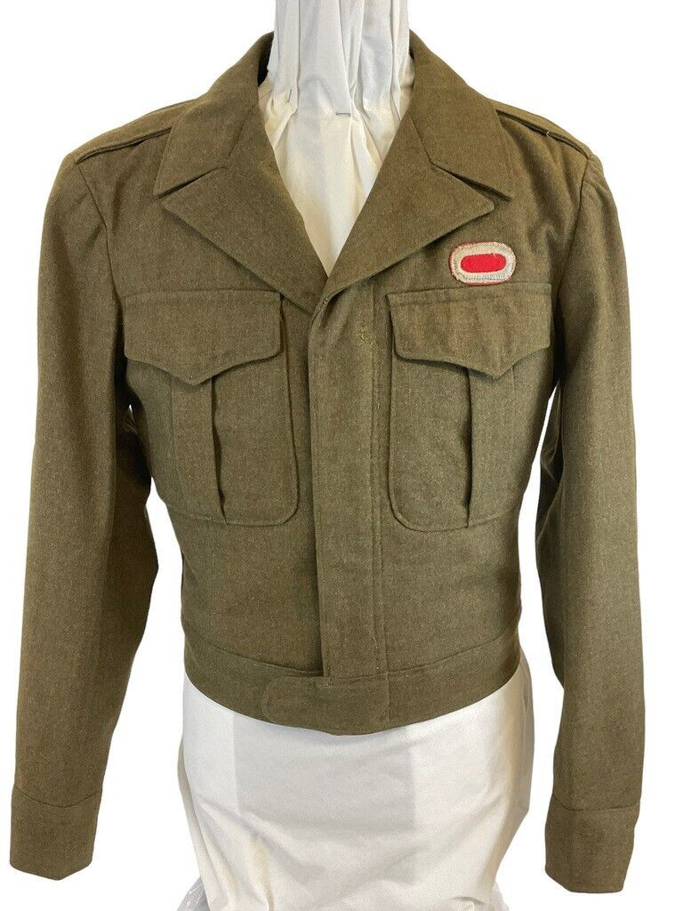 WW2 US Army 11th Airborne Patched Ike Jacket Uniform Tunic Size 38 WW2 US Army 11th Airborne Patched Ike Jacket Uniform Tunic Size 38