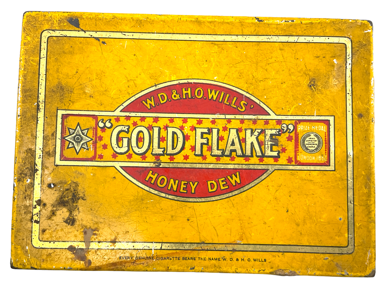 WW2 British Canadian Gold Flake Cigarette Tin EMPTY WW2 British Canadian Gold Flake Cigarette Tin EMPTY