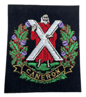 British Cameron Highlanders Blazer Crest Patch Insignia