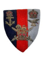 WW2 British Army India Command Supreme Headquarters Bullion Wire Patch