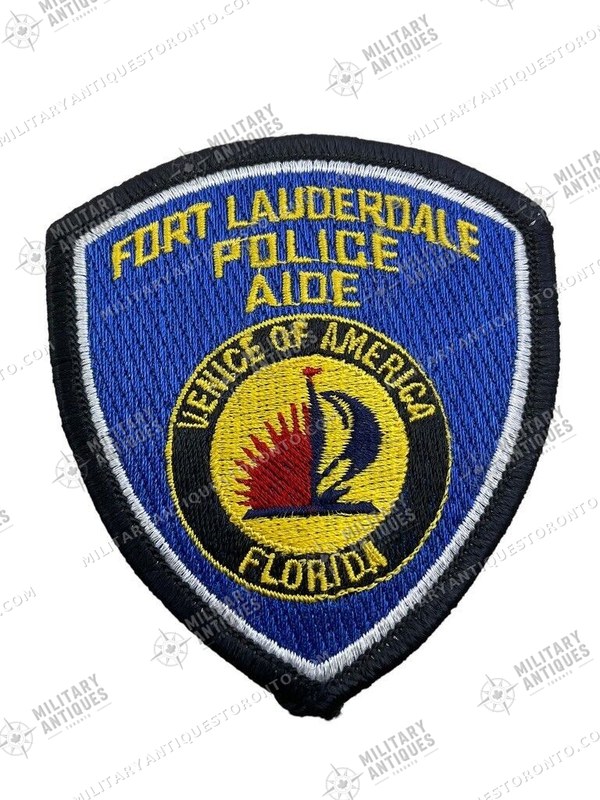 US Fort Lauderdale Florida Police Aide Shirt Patch - Military Antiques ...
