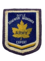 Canadian Army Dominion Rifle Marksmen Expert Patch