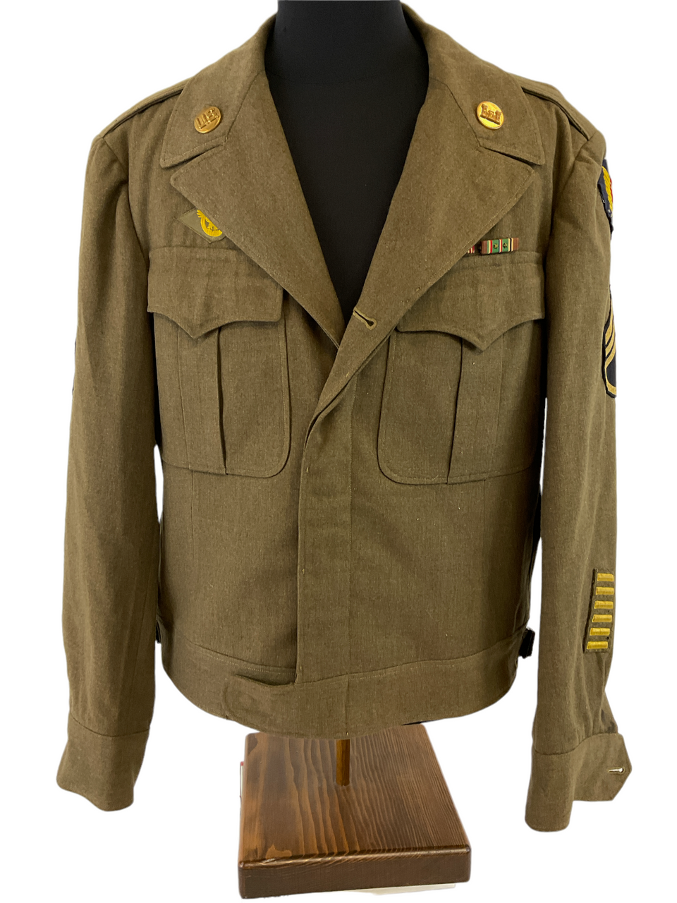 WW2 US USAAF 9th Engineer Command Sgts Ike Jacket 40R Named WW2 US USAAF 9th Engineer Command Sgts Ike Jacket 40R Named