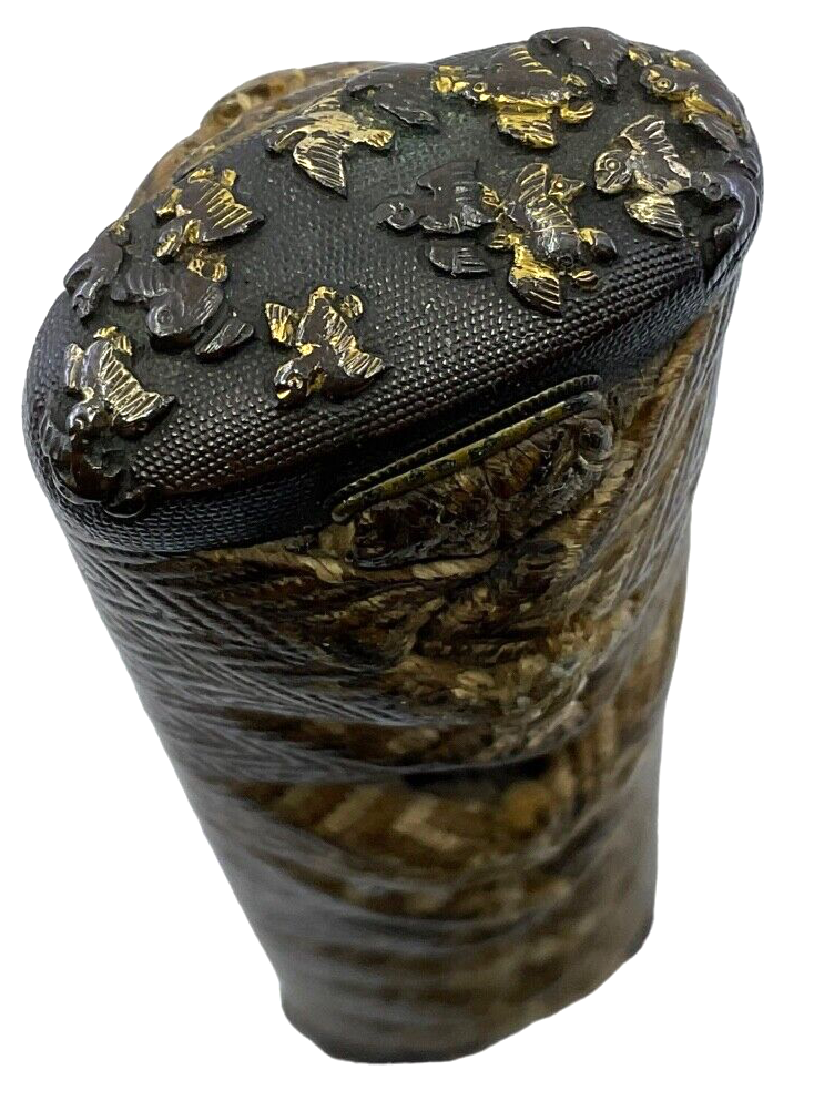 WW2 Imperial Japanese Sword Handle With Wrap & Minuki Length 6 Inches WW2 Imperial Japanese Sword Handle With Wrap & Minuki Length 6 Inches