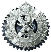 Canadian Cameron Highlanders Of Canada Cap Badge Insignia Canadian Cameron Highlanders Of Canada Cap Badge Insignia