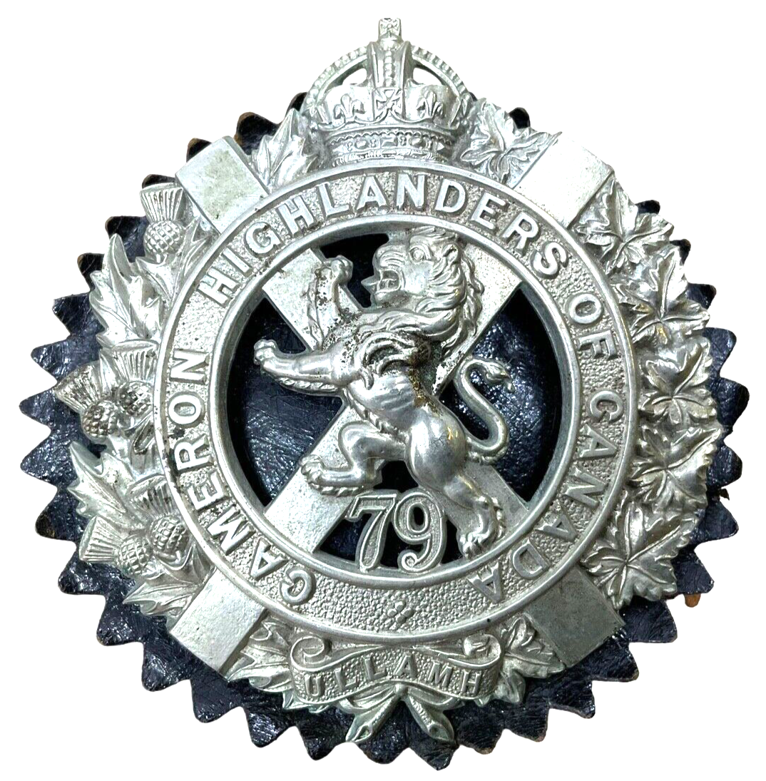 Canadian Cameron Highlanders Of Canada Cap Badge Insignia Canadian Cameron Highlanders Of Canada Cap Badge Insignia
