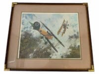 WW1 British German RFC Mcudden Vs Albatros DV Framed Print 28 x 24