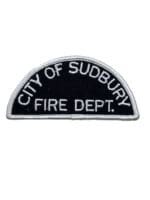Canadian City of Sudbury Ontario White Border Fire Department Patch Canadian City of Sudbury Ontario White Border Fire Department Patch