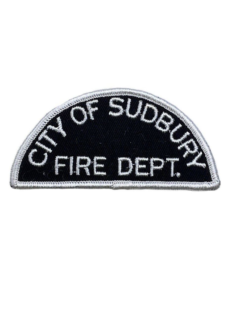 Canadian City of Sudbury Ontario White Border Fire Department Patch Canadian City of Sudbury Ontario White Border Fire Department Patch