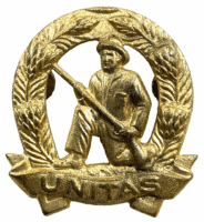 South African Commando UNITAS Screw Back Cap Badge