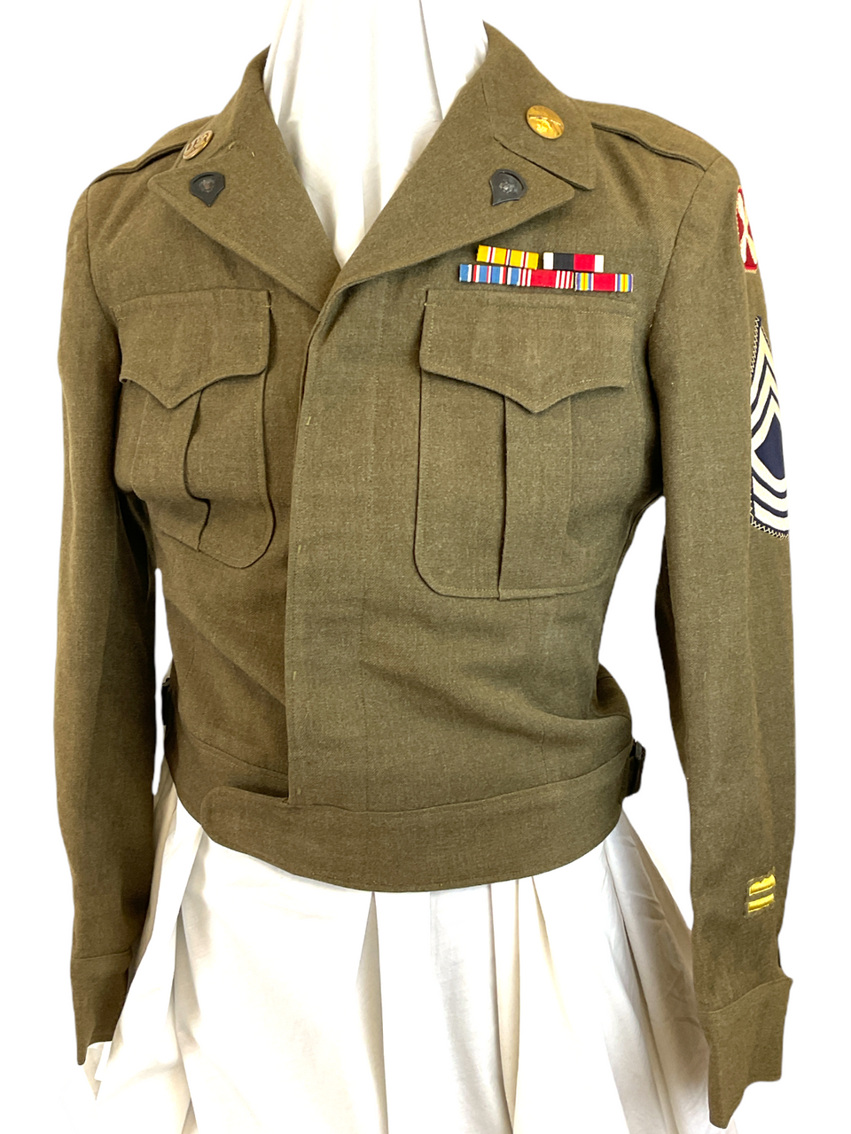 WW2 US 8th Army 11th Corps Ike Jacket 36S 1945 Dated WW2 US 8th Army 11th Corps Ike Jacket 36S 1945 Dated