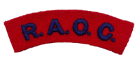 British Royal Army Ordnance Corps Shoulder Title Insignia Single