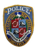 US Cranford New Jersey Police Patch US Cranford New Jersey Police Patch