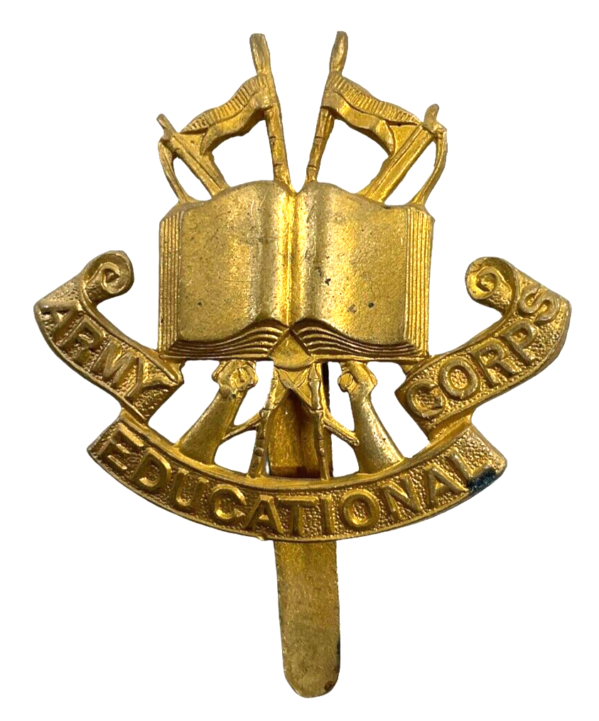 WW1 British BEF Army Educational Corps Cap Badge WW1 British BEF Army Educational Corps Cap Badge