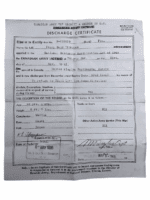 WW2 Canadian Ontario Regiment Discharge Certificate Named