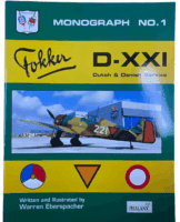 WW2 Dutch Danish Fokker D-22 Monograph No 1 Softcover Reference Book