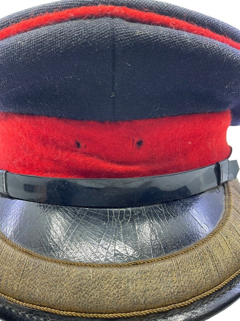 British ROC Ordnance Corps Officers Peak Cap Hat Made in Kowloon Size 7 1/8 British ROC Ordnance Corps Officers Peak Cap Hat Made in Kowloon Size 7 1/8