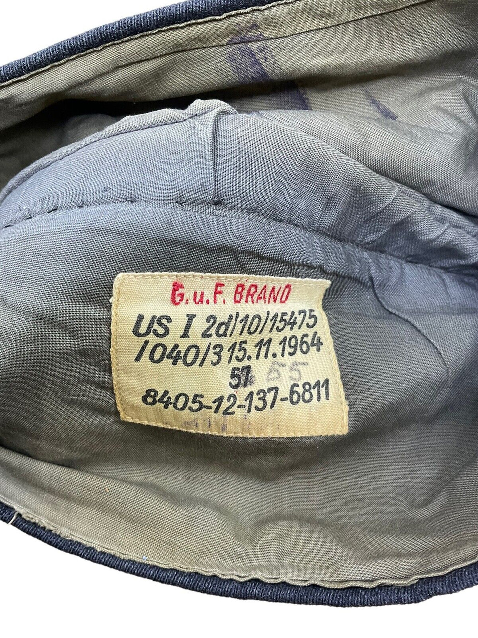 West German Army Green Piped Wedge Side Cap West German Army Green Piped Wedge Side Cap