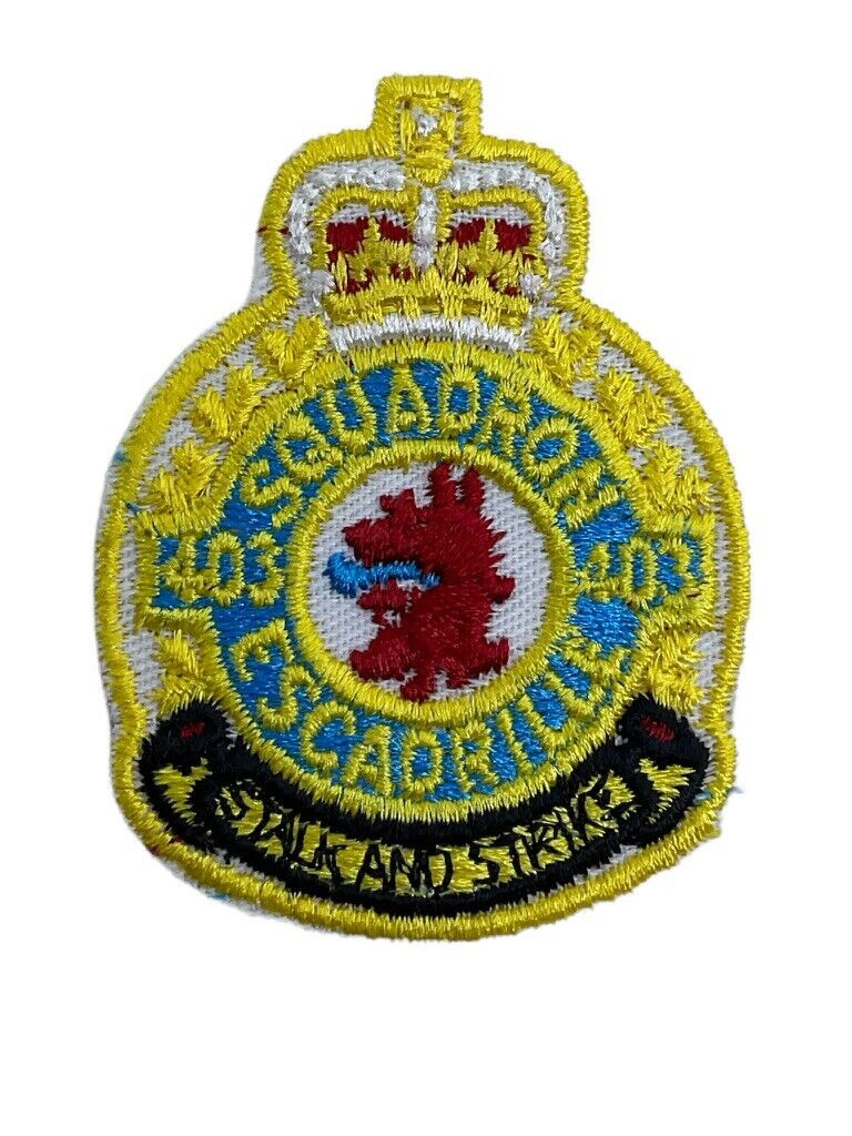 Canadian Forces RCAF 403 Squadron Small Colour Crest Patch Vintage Canadian Forces RCAF 403 Squadron Small Colour Crest Patch Vintage