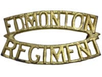 WW2 Canadian Edmonton Regiment Metal Shoulder Title Single