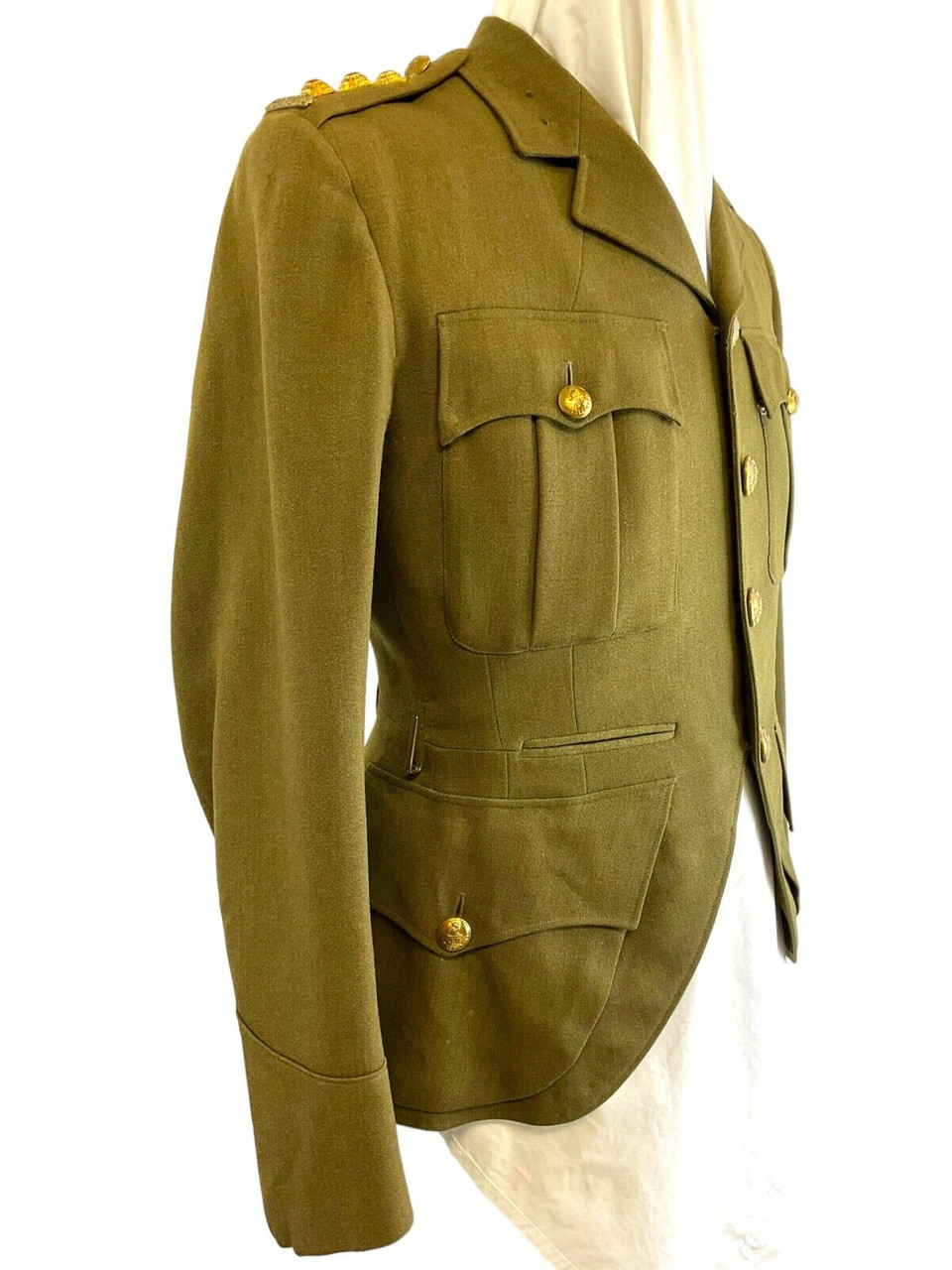 WW2 Canadian 48th Highlanders Officers Cut Away Four Pocket Tunic Jacket WW2 Canadian 48th Highlanders Officers Cut Away Four Pocket Tunic Jacket